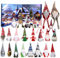 Weihnachten Wichtel Adventskalender 2024, Weihnachtswichtel Adventskalender mit 24 Stück Wichtel Plüschtier, 24 Tage Countdown Weihnachtsdeko Adventskalender für Kinder Und Erwachsene (D)