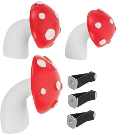 PHENOFICE 3stücke Teiliges Kühlschrankmagnete Form Von Niedlichen Roten Pilzen Dekorative Und Funktionale Magneten Für Kühlschrank Und Whiteboard
