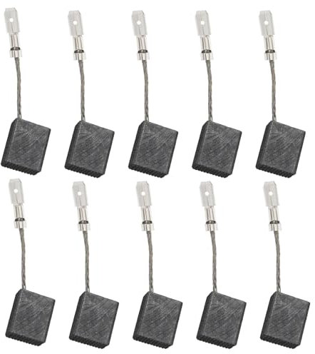 YINETTECH 5 pares de escobillas de carbón para motor de 8 x 12,5 x 15 mm, pieza de repuesto, cepillos de motor eléctrico compatibles con Metabo WE17-125/150 Quick