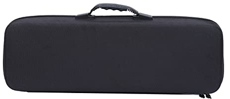 MechKit Angelruten-Koffer, Eva, stoßfest, Hartschale, Angelrute, Rolle, Ausrüstung, Aufbewahrungstaschen, Organizer, Tackle-Box für Angler, Schwarz, 54 cm
