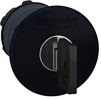 Schneider Electric, Harmony, ZB5AS12, Black Ø40 mushroom pushbutton head Ø22 latching key release