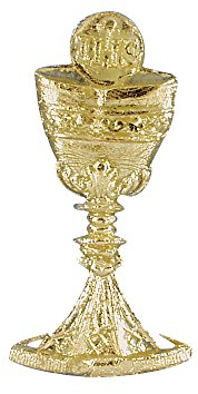 RAYHER HOBBY Rayher 3119906 Wachsmotiv: Kelch + Hostie, 4,5 cm, SB-Btl. 1 Stück, go, Gold