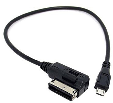 System-S KFZ Auto Micro USB Ladekabel Adapterkabel für Media in AMI MDI 25 cm