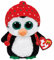 Carletto Ty TY36950 Pinguin mit Mütze und Glitzeraugen, schwarz/Weiss