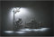 Startonight Bilder Schwarz-weiße Saxophonspieler Musik, Leinwandbilder Moderne Kunst, Natur Wanddeko Kunstdrucke, Wandbilder Schlafzimmer 60 x 90 cm, Tag Nacht Effekt, Elegante Geschenkidee Wand Deko