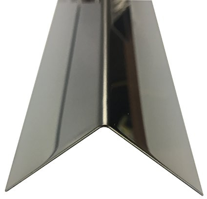 Edelstahl Kantenschutz 2000mm 30x30 mm Spiegel Effekt 0,8mm stark Kantenschutzblech Kantenschutz,kreativ bauen 200cm Treppenleiste L-Profil Schenkel 3x3cm