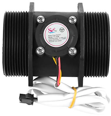 DN50 G2Turbine Durchflussmesser Wasserdurchfluss Hall Sensor Schalter Meter Sensor zur Wasserkontrolle für Durchlauferhitzer Durchflussmesser Zähler 10-200L / min