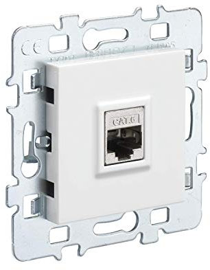 DEBFLEX Casual Mecanismo Toma Rj45, Cuadrado Blanco, 40