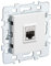 DEBFLEX Casual Mecanismo Toma Rj45, Cuadrado Blanco, 40
