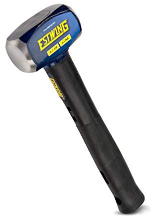 Estwing 2.5-Pound Club Sledge Hammer for Demolition/Stake Driving, 50-55 HRC, Locked Head, 12-Inch Indestructible Handle