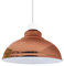 DCVoltage Pendelleuchte im industriellen Retro-Stil, 29 cm, gebogene Kuppelform, Metall, einfach zu installierende Pendelleuchte für Leuchten (Roségold)