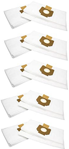 vhbw 50x Staubbeutel kompatibel mit Nilfisk Alto Attix 33-2L IC, Attix 30-21 PC, Attix 33-01 IC Staubsauger - 45cm x 32cm Weiß