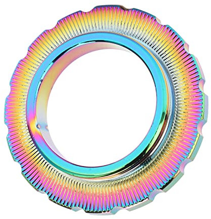 RiToEasysports Fahrrad Center Lock, Radsatz Nabe Barrel Shaft Disc Rotor Lock Ring Aluminiumlegierung für Steckachsennabe, Fahrrad, Mountainbike(bunt)