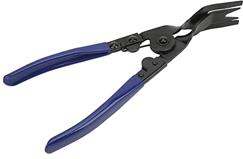 Akozon Zange Zum Entfernen von Clips Werkzeug Zum Entfernen der Türverkleidung Mangan-Stahl-Polsterverkleidungs-Clip-Befestigungs-Entferner-Werkzeug Blau