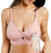 Supermom Pumping and Nursing Bra, Hands Free Nursing Bra for Pumping, Breastfeeding Bras for Women, Comfortable Maternity Bra, Rose Pink, L