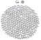 2880 Hotfix-Strasssteine,Flatback Glitzersteine Stones, Glas, runde Kristalle Strasssteine, Edelsteine​zum Basteln, für Kleidung, Schuhe, Taschen, DIY-Dekoration,Clear,SS16,3.8MM-4MM