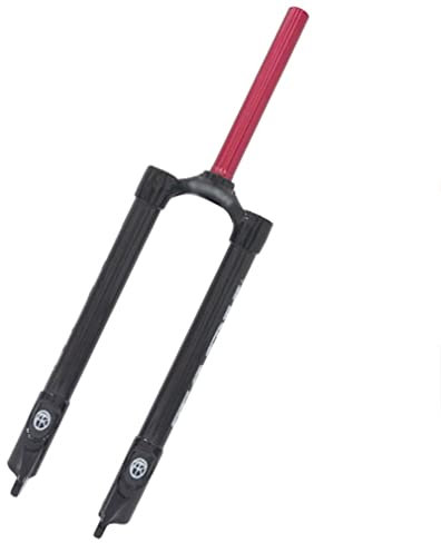 HSQMA MTB-Starrgabel 24/26/27,5/29 Zoll Mountainbike Carbon Gabel 1-1/8 Gewindelos Scheibenbremse Vorderradgabel Schnellspanner 9mm (Color : Black, Size : 26inch)