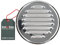 KOTARBAU® Lüftungsgitter ⌀ 125 mm Edelstahl Rund Abluftgitter Verschrauben Flansch Insektschutzgitter Belüftungsgitter Entlüftungsgitter Lamellengitter