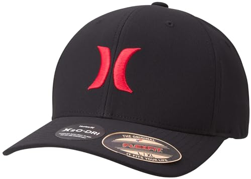 Hurley M Dri-Fit One & Only 2.0 Hat Mützen/Mützen, Herren, schwarz/rot, L/XL