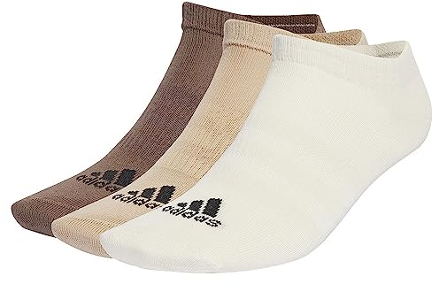 adidas Unisex Thin and Light Sportswear Low-Cut Socks 3 Pairs, wonder white/magic beige/earth strata, 37-40