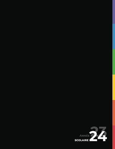 Agenda semainier année scolaire 2023-2024: Planificateur grand format, 2 pages par semaine, vacances scolaires, couleurs LGBTQ