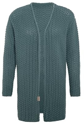 KNIT FACTORY - Carry Strickjacke - Mittellange Damen Strickjacke - Cardigan mit Wolle - Hochwertige Qualität - Laurel - 40/42