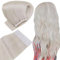 Easyouth Tape in Extension Echthaar Blond Haarverlangerung Tape in Echthaar Farbe Eisblond 50 cm Glue in Haar Extensions Echthaar #1000 50g 20Pcs