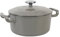 Sitram 716040 COCOTTE Sitrabella Ronde en fonte émaillée Ø20 cm - 2,5 litres - Extérieur émail Gris intérieur Blanc - toutes sources de chaleur y compris induction - Idéale repas 2-3 convives