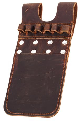 DONGKER Taschen-Pfeilköcher, 1 Stuck PU-Leder Archery Pocket Arrow Quiver, Leichte Gürtel Tailleköcher für 6 Pfeile Lagerung