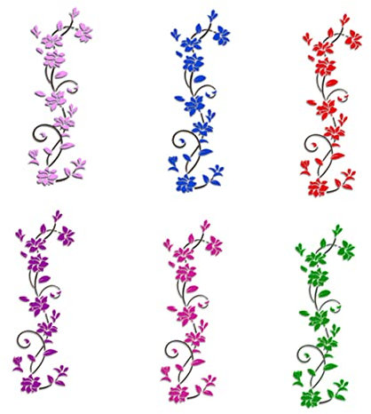 Gadpiparty 3d Rose Aufkleber Easy Peel Stick Home Decor für Schlafzimmer Wohnzimmer Tv