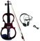 Elektrisches Violinenset, Massivholz, leise elektrische Violine und Geigenbogen, Größe 4/4, mit Beschlägen für Erwachsene, Anfänger, Bühnenshow