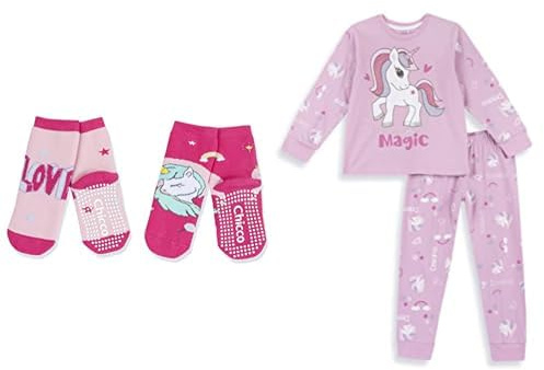 Chicco Calze antiscivolo+Pigiama - Rosa, 5-6 anni