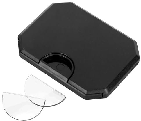 RUCUDIM Reading Glasses, Stick on Bifocal Lens,1.5 x Magnification Bifocal Reading Lenses, Reusable Stick On Adhesive Magnifying Reading Lenses Bifocal Sunglasses for Sport Glasses and Ski Goggles
