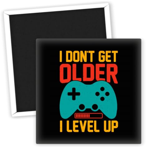 Gamer Level Up Controller Motiv Kühlschrankmagnet - Cooler Kühlschrank Magnet - Gaming Kühlschrankmagnete - Gamer Geschenke - Lustige Kühlschrank Deko - Gaming Fanartikel - Magnet für die Küche