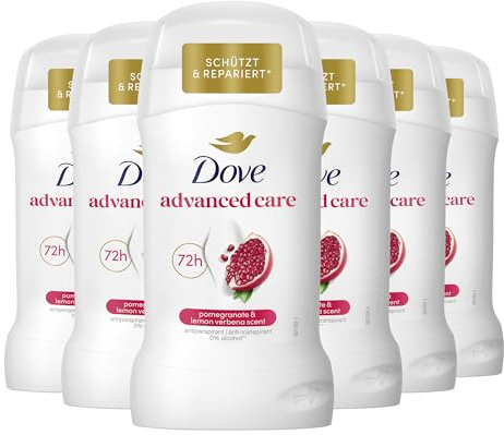Dove Advanced Care Anti Transpirant Deo Stick go fresh Granatapfelduft Deodorant mit 72 Stunden Schutz vor Achselnässe und Körpergeruch 50 ml