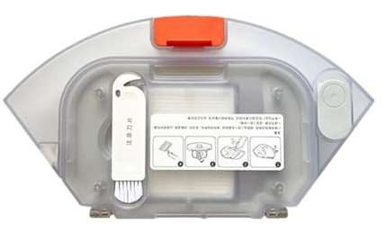 LVUPRTVH 2 in 1 Serbatoio dell'Acqua Contenitore della Polvere, Compatibile con Xiaomi, Compatibile con Mijia, E10 E12 B112 Robot Aspirapolvere Pezzi di Ricambio Filtro Hepa Accessori