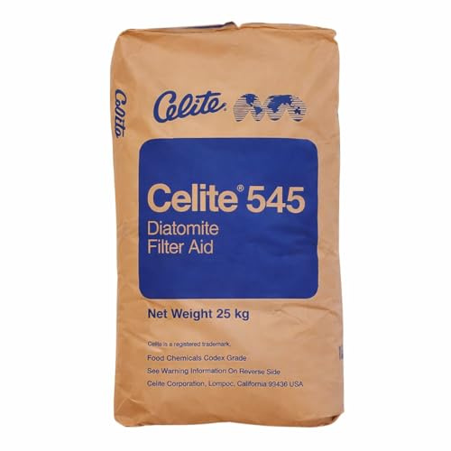 Naturii Celite 545 Sabbia di Diatomee per Filtri DIATOMITE Farina Fossile per Filtro Piscina Uso Tecnico Sacco 25 kg