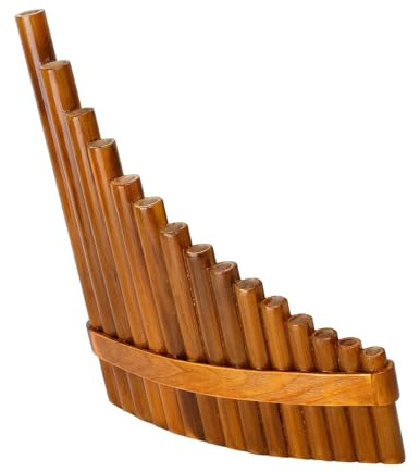 Professionelles Panflöten Blasinstrument 15 Rohr G Dur Bambus Panflöte Mit Gurt Professionelles Instrument