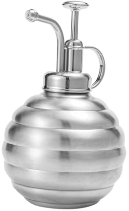 Gadpiparty Edelstahl Sprühflasche 400ml für Pflanzen Nebel Bewässerung Manueller Pflanzensprüher für Garten Bonsai Zimmerpflanzen Kompakte Gießkanne mit Pumpmechanismus Wasserdosierend