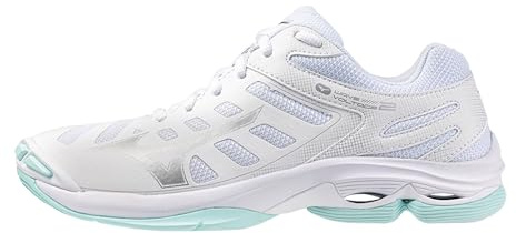 Mizuno Damen Volleyballschuh Wave Voltage WOS - V1GC2460, Farbe:Weiß, Damen Schuhe:43