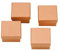 Glorex 6 2027 004 - Mini Boxen Set aus Pappe, quadratisch, je ca. 6 x 6 x 3,5 cm groß, 4 teilig, zum individuellen Bemalen, Bekleben und Verzieren