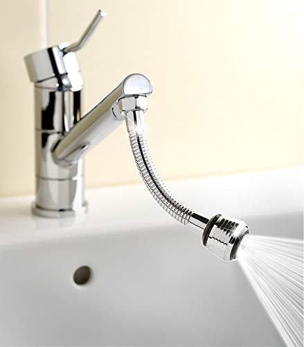 Maximex Flexible Brauseverlängerung - Mit Druck- und Brausestrahl, Edelstahl rostfrei, 3 x 16.5 x 3 cm, Silber