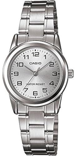 CASIO Damen-Armbanduhr Analog Quarz Edelstahl LTP-V001D-7