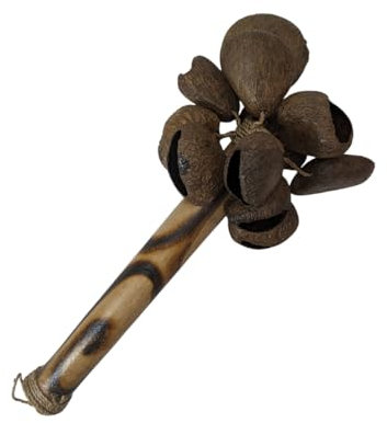Maracas coquilles de fruits Pangi - Instrument de musique et objet déco