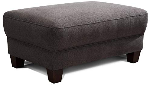 CAVADORE Hocker Gootlaand / Passend zu Landhaus Garnitur Gootlaand / Sitzhocker mit Federkern / 101 x 66 x 45 / dunkelgrau