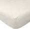 HOMESCAPES Flanell Spannbettlaken 90x190 cm Creme, Bettlaken mit Gummizug aus 100% Baumwolle