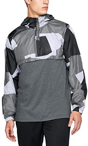 Under Armour Men's Sportstyle Wind Anorak Vent Homme, Noir (003)/Noir, X-Large