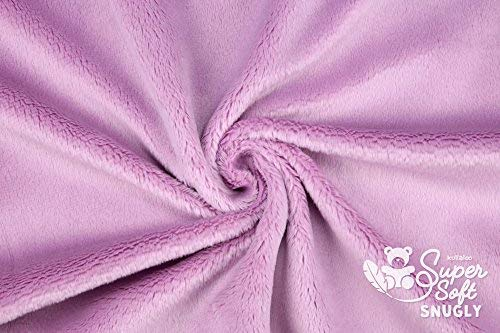 Microfaser-Plüsch Stoff SNUGLY als Meterware in vielen Farben - 5mm Florlänge, EN71-3 & EN 71-9 zertifiziert (Mauve)