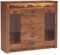 Mirjan24 Barschrank Indiano I-08 mit 3 schubladen, Barkommode, Highboard, Getrönkeschrank, Schrank mit Getränkefach (Esche Hell, ohne Beleuchtung)