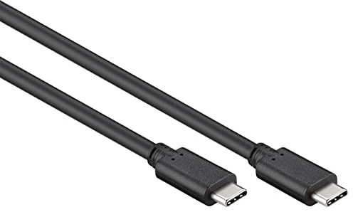 Good Connections Lade- und Datenkabel USB 3.1 (Gen.1) - USB-C Stecker beidseitig - KUPFERLEITER, Doppelschirmung, 5 Gbps Datenübertragung - schwarz - 2 m, GC-M0115